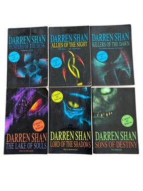 🕷️ Cirque Du Freak Books 7-12 by Darren Shan (Paperback Lot)